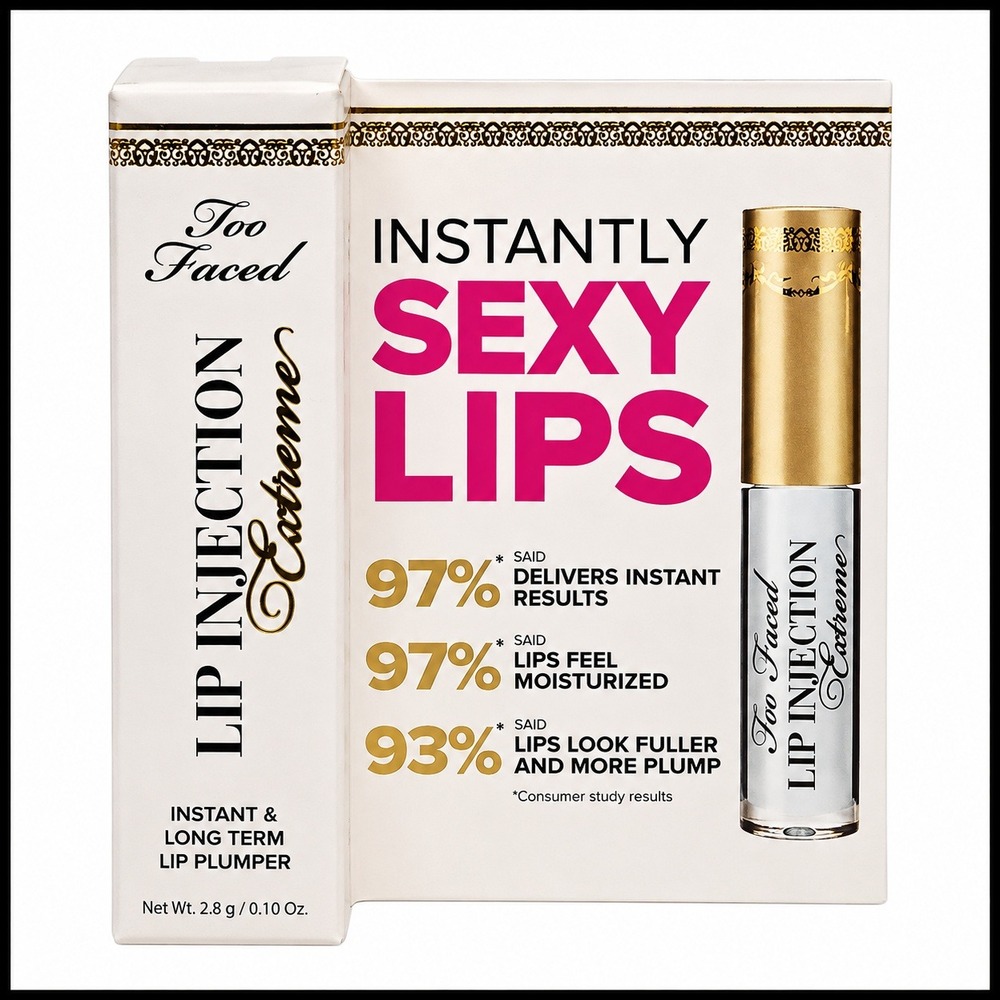 Too Faced Lip Injection Extreme Instant & Long Term Lip Plumper 2.8g 0.10 oz NEW